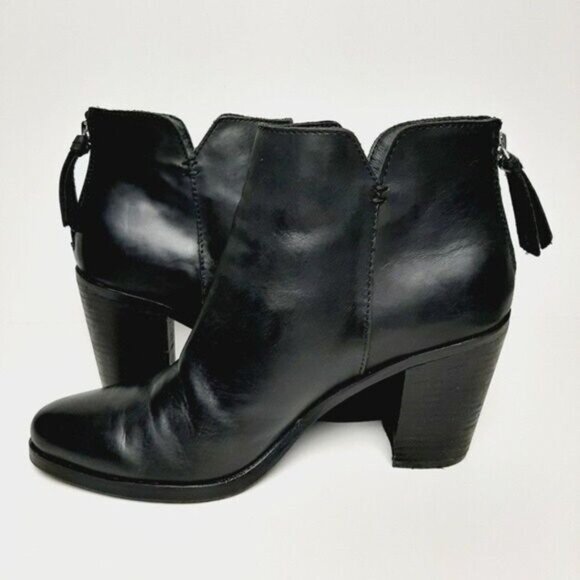 BP Jett Ankle Bootie Black Leather Sz 9.5M - Picture 10 of 13